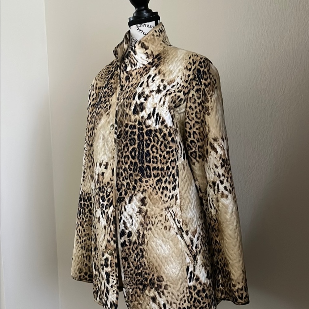 Dana Buchman Animal Print Blazer